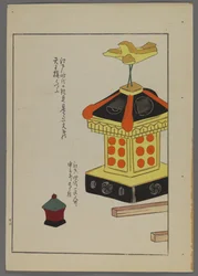 Japanische Spielzeuge, aus Unai no tomo (Ein Kinderfreund) von Shimizu Seifu, 1891-1923. Pavillon.